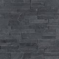Msi Midnight Ash Veneer Peel And Stick 6 In. X 22 In. Honed Slate Wall Tile, 15PK ZOR-MD-0188